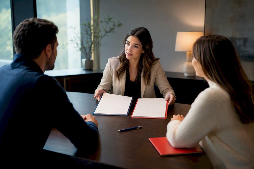 Agent comparing home offer statuses